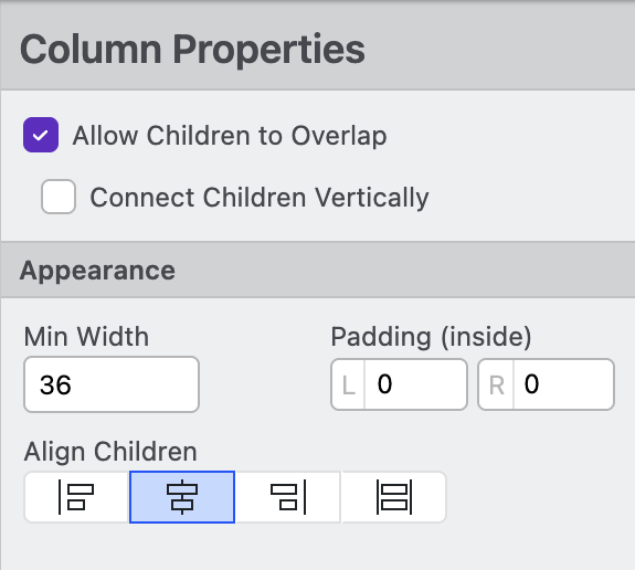 Column Properties